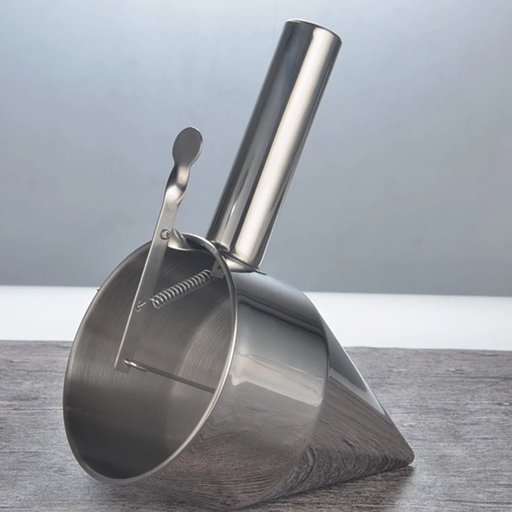 

Stainless Steel Funnel Dispenser For Baking Pancake Octopus Balls Making Tool Great Sealing Modern Kitchen