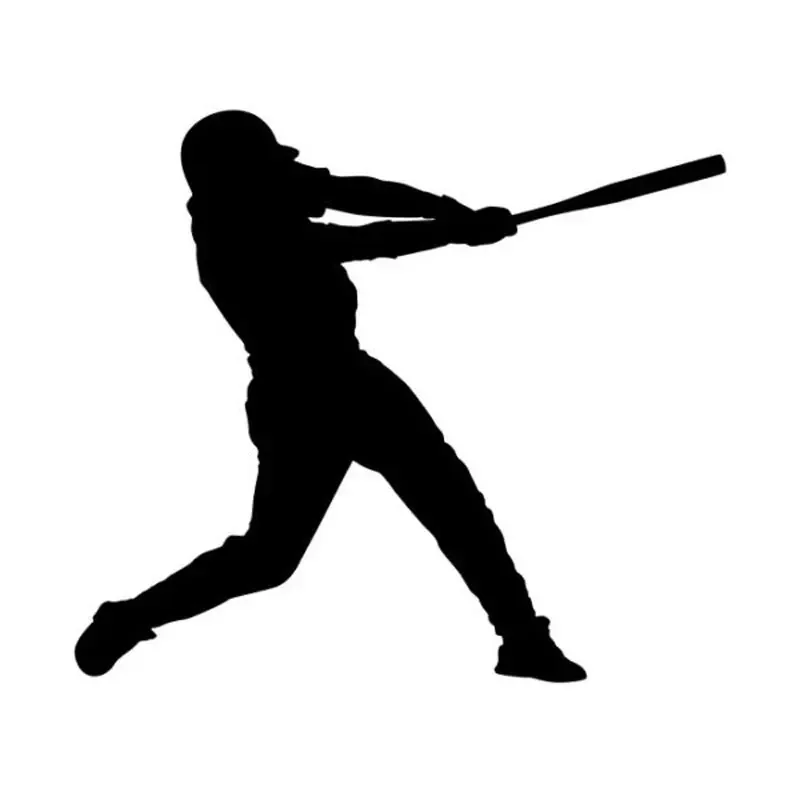 

Baseball sports pattern polyethylene car sticker, 12.5cm x 11cm, five colors, PVC material, covering scratches