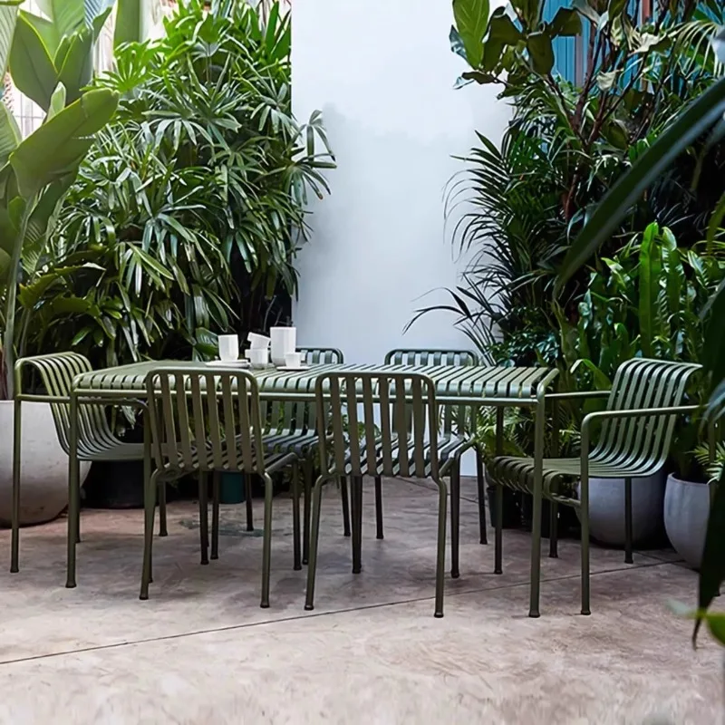 tavoli-e-sedie-per-il-tempo-libero-all'aperto-verde-cortile-all'aperto-caffetteria-negozio-di-te-al-latte-balcone-all'aperto-tavolo-e-sedie-in-ferro-battuto