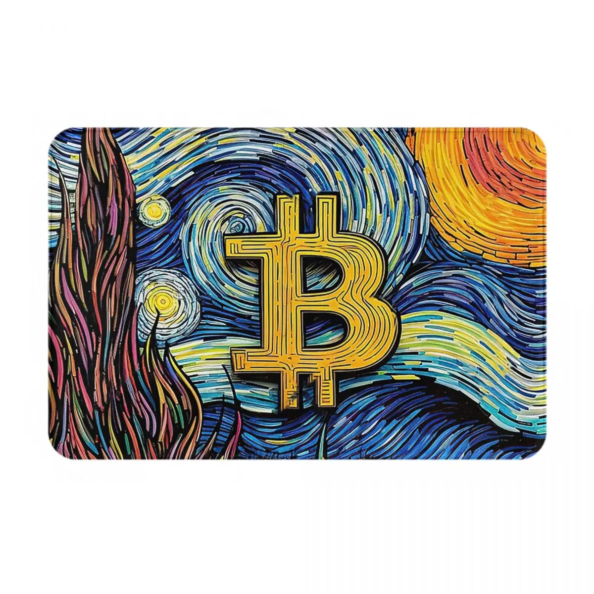 

Коврик фланелевый для входной двери, нескользящий, с принтом