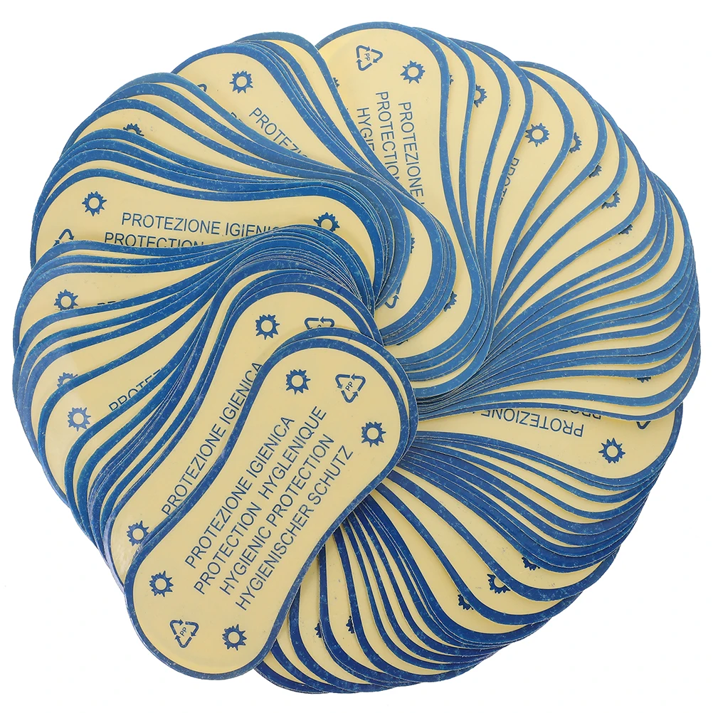 

100pcs 4 8X11cm Blue Adhesive Swimsuit Stickers Protective Liners Self Adhesive Underwear Tags For