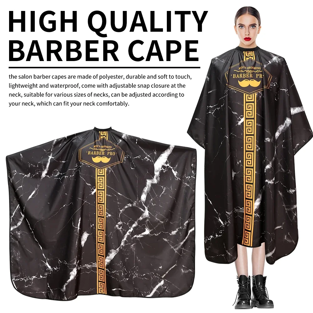 Haircut Cloth Antistatic Cutting Hair Waterproof Pattern Gown Salon Barber Hairdressing Apron Hairdresser Capes Styling Tools