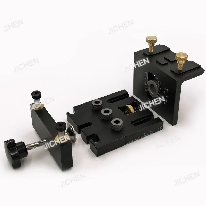 

Woodworking 3-in-1 Positioner Log Tenon Woodworking Tools Furniture Punch Positioner Round Wood Tenon Punch Tool