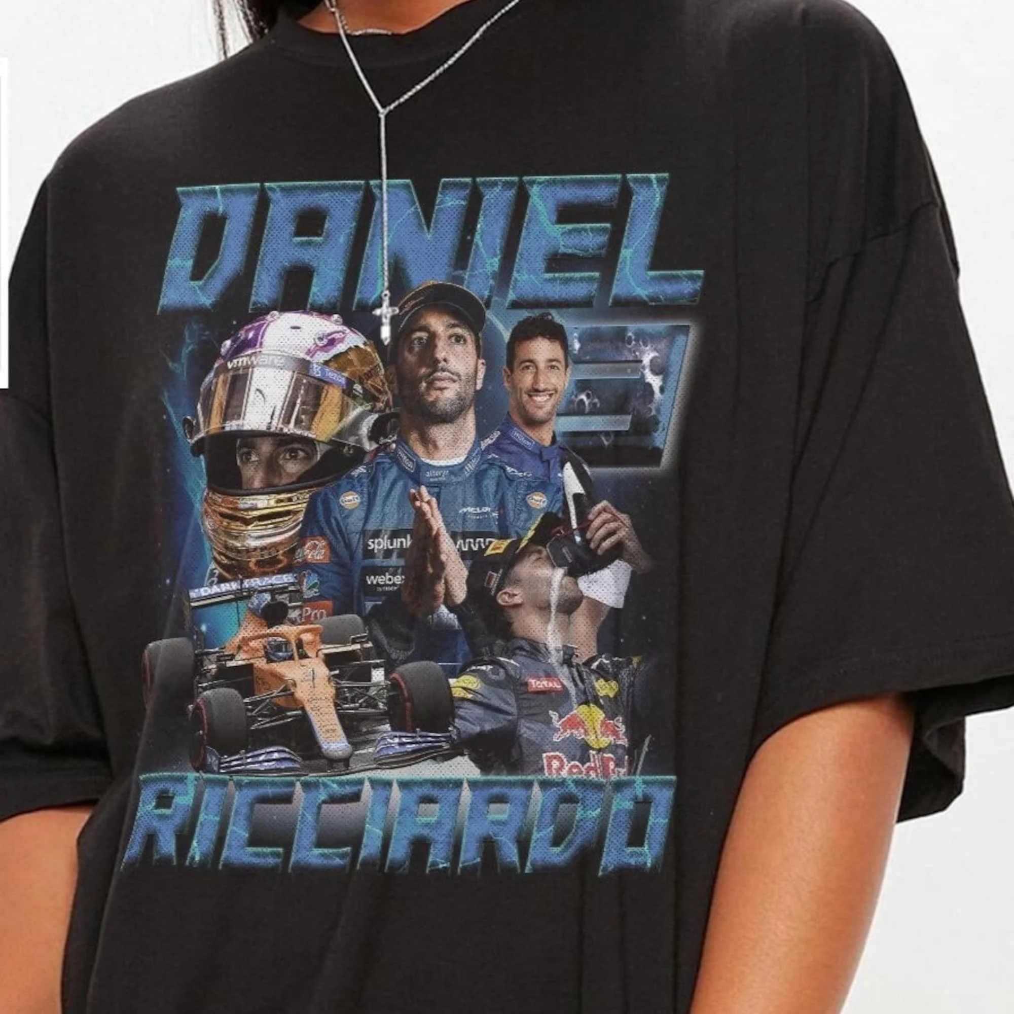 Daniel Ricciardo T Shirt Racing anni \'90 Vintage K1 Retro S