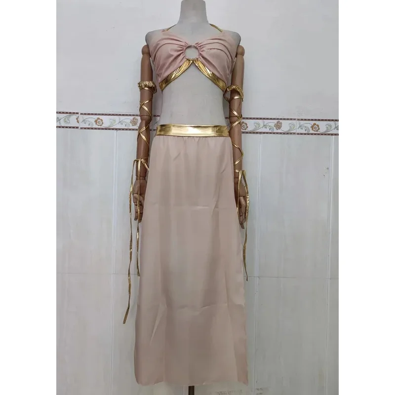Sexy Medieval Ancient Egyptian Cleopatra Pharaoh Cosplay Costume Halloween Vintage Greek Goddess Egypt Roman Princess Gown ir;l5