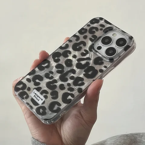 Премиальный чехол для телефона с леопардовым принтом для iPhone 17 16 15 14 13 12 11 Pro Max 7 8 Plus X XS, защитный от царапин, противоударный чехол-накладка (Funda Coque)