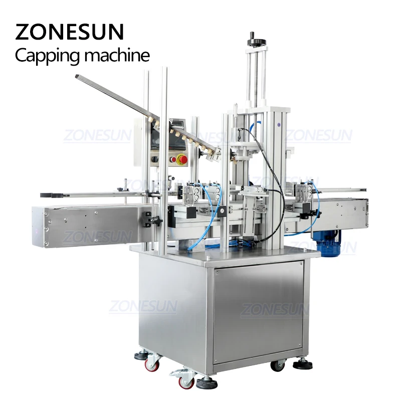 ZONESUN التلقائي ويسكي الفودكا النبيذ الزجاجة الخشبية الفلين الضغط السد آلة الختم مع غطاء المغذية