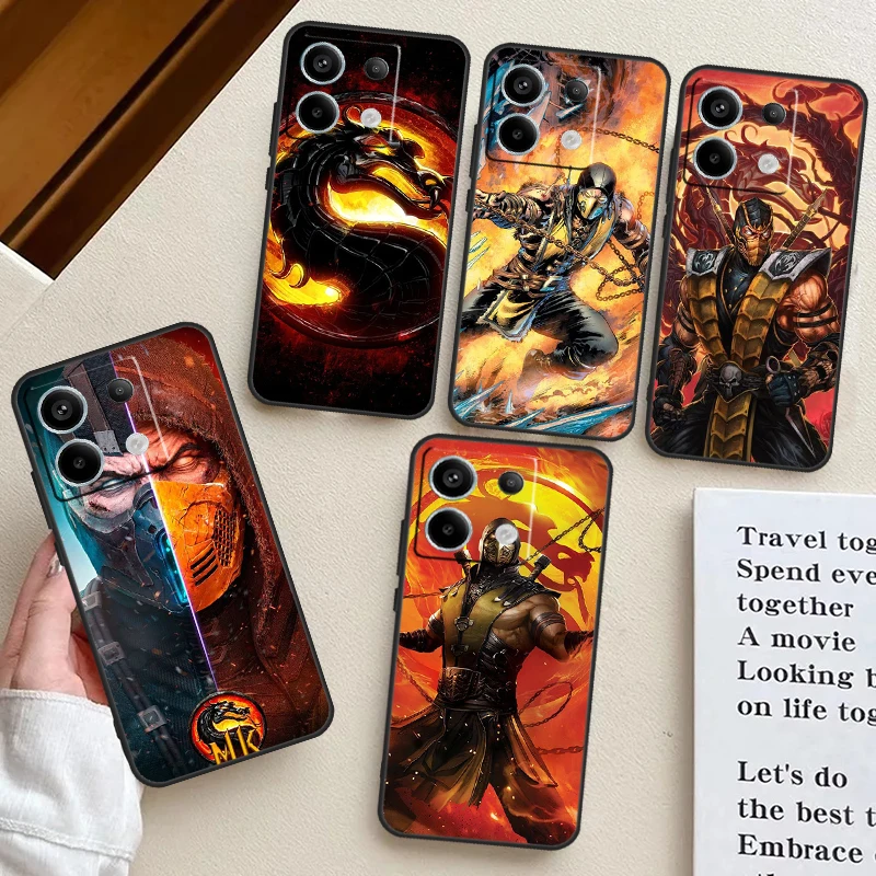 Mortal Combat Case For Xiaomi Redmi Note 13 Pro 12 11 10 9 9S 10S 11S 12S Cover For Redmi 12C 9C 10C 13C