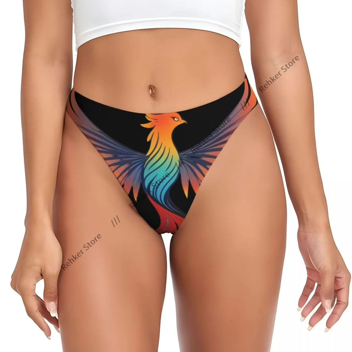 Sexy Women Underwear Colorful Phoenix Thong Panties G-string