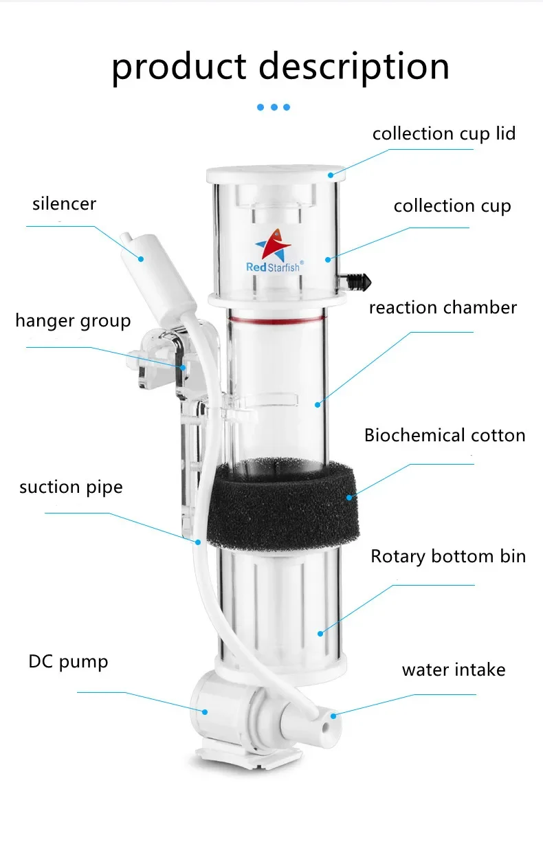 Marine Aquarium DCSQ Mini Protein Skimmer For Aquariums