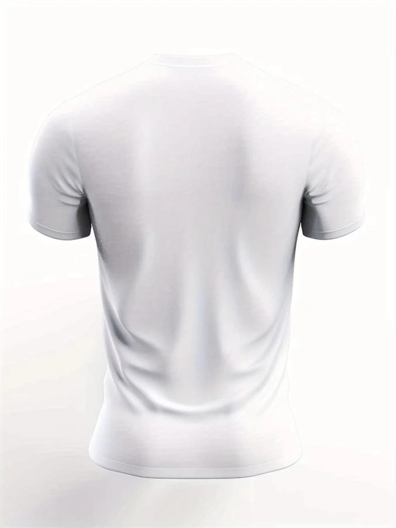 Summer men's 100 cotton casual loose plus size SINCE 1973 pattern printed sports comfortable round neck short sleeved T-shirt image 5