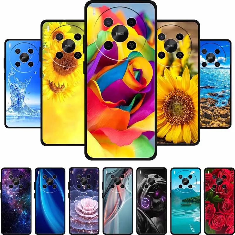 Phone Case For ZTE Nubia V70 Max Back Cover Case V 70 Max Fashion Print Black Silicone Soft Coque For ZTE Blade V70 Max Case Bag