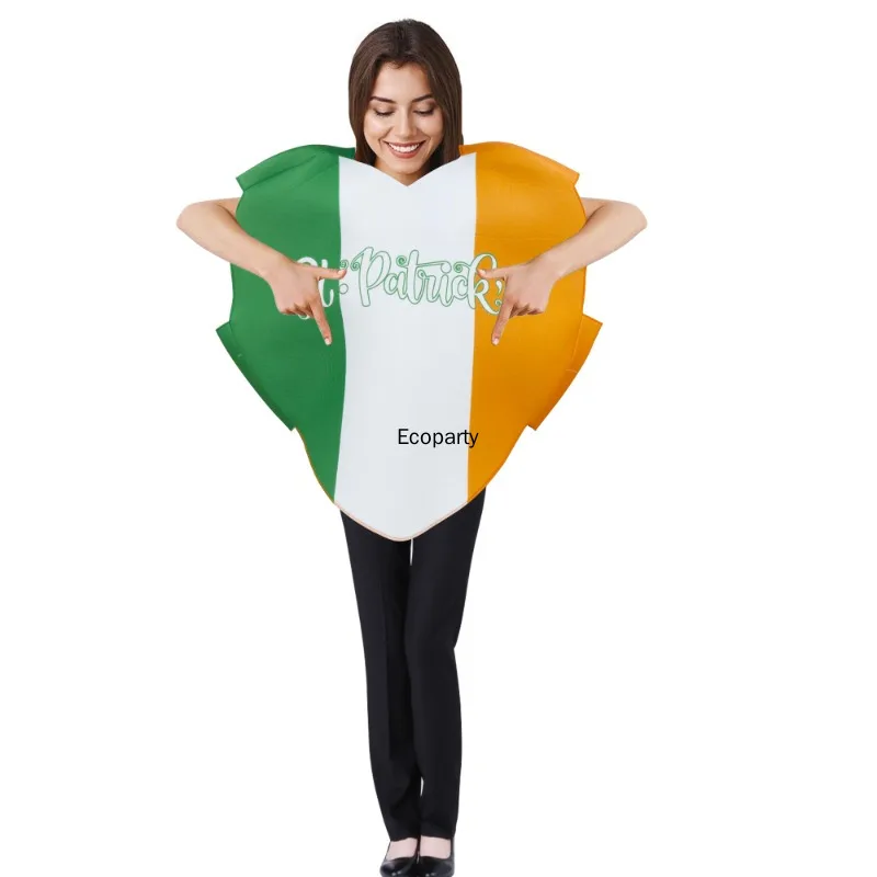 2025 kostium na dzień św. Patryka dla mężczyzn Wome zabawna zielona koniczyna piwo ubrania typu Cosplay dorosły Irlend karnawałowe kostiumy imprezowe