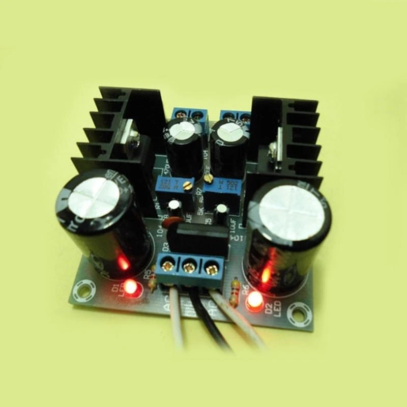 Fused LM317+LM337 Postive Negative Dual Card Power Adapter Electronic Parts DIY best sale