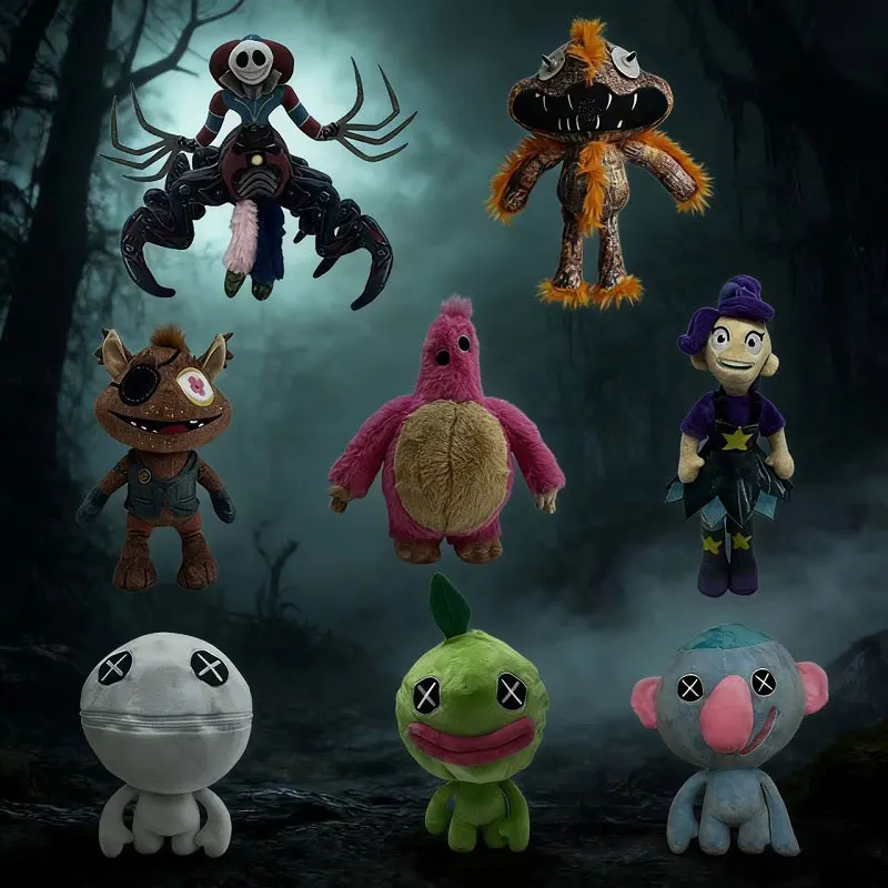 

Новая игра в жанре хоррор 2026 года, 5-е издание - Плюшевая игрушка Джокер, милая фиолетовая длинноволосая плюшевая фигурка для детей, подарок