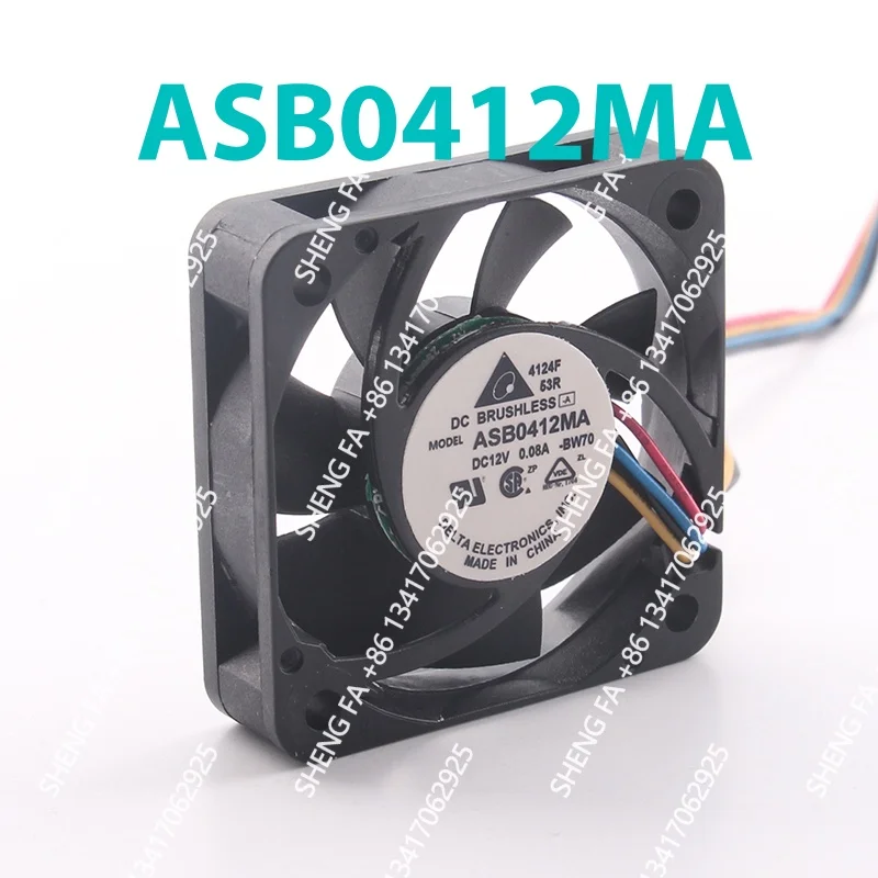 AC EC 4010 40X40X10MM 4CM cooling fan ASB0412MA switch Ultra-quiet 4-wire PWM speed regulation New Delta 5V 24V 48V DC 12V 0.08A