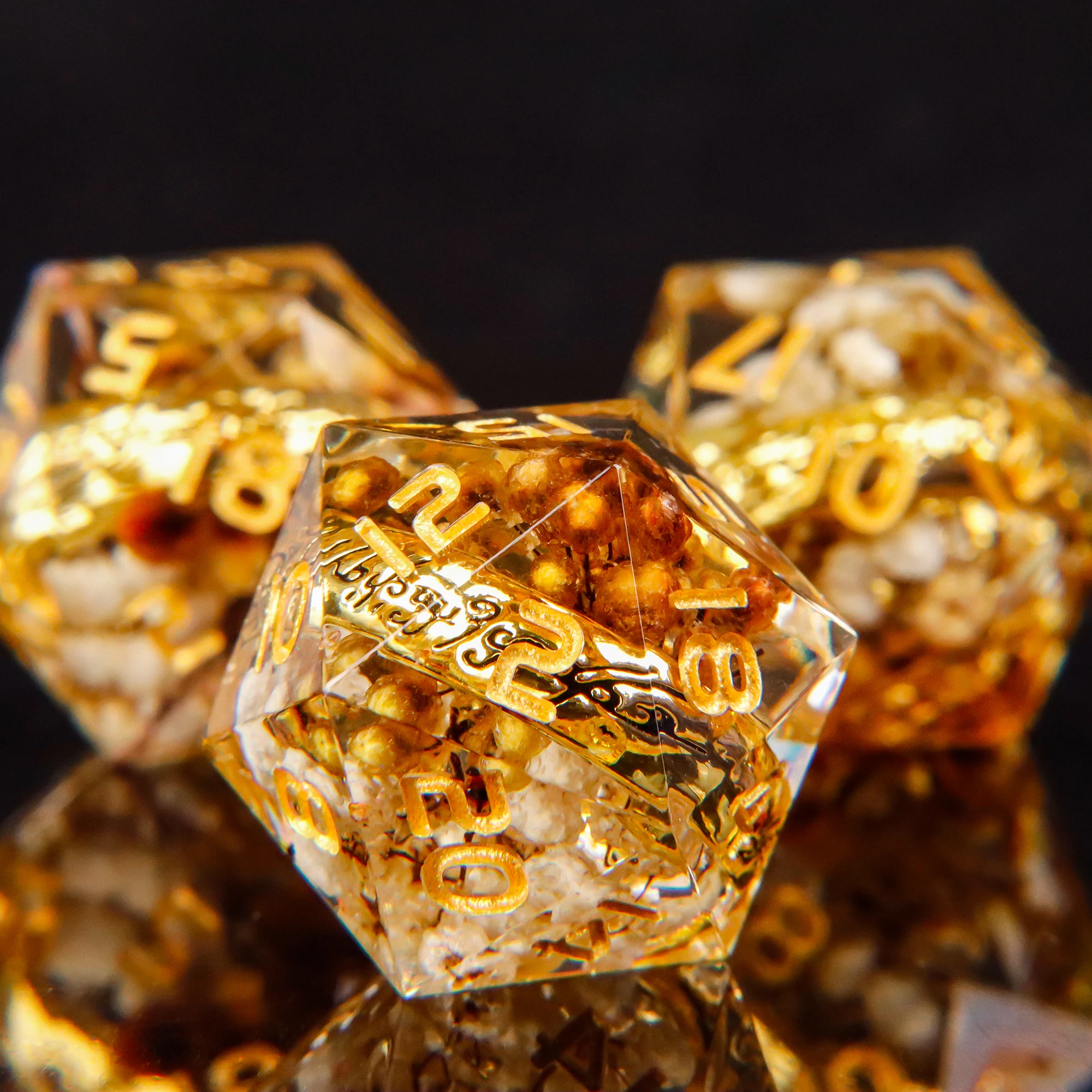 الراتنج D6 النرد الدائري DnD سيد النرد متعدد السطوح مجموعة للزنزانات والتنينات النرد الدائري لألعاب الطاولة D & D النرد هدية