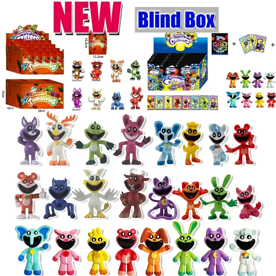 Anime Smiling Critters figures Mystery Box Blind Box Toys Gifts for Fans Adults Figure Decorative Kids birthday Christmas Gifts