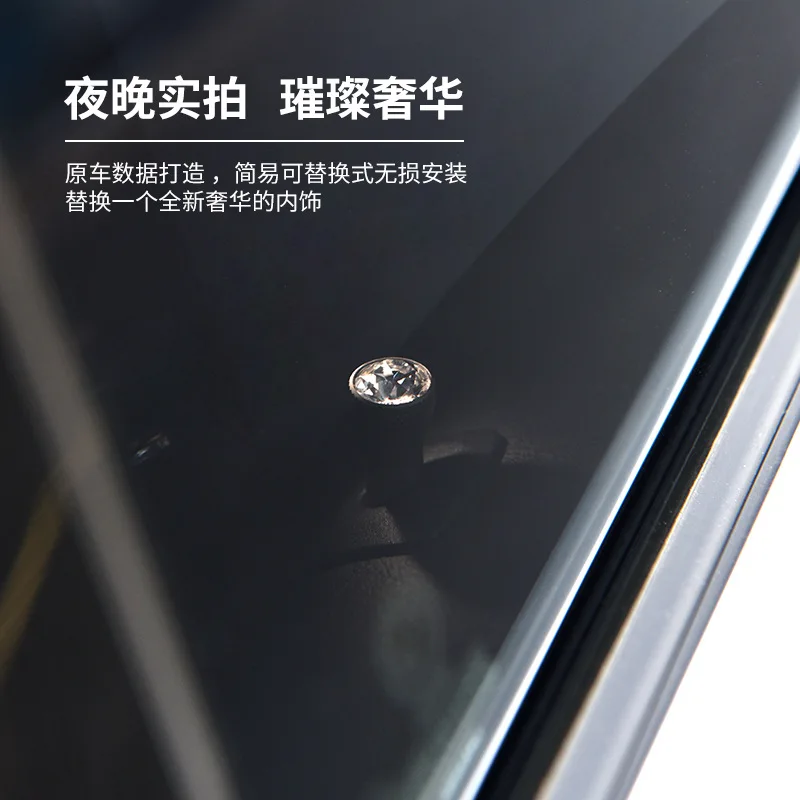 تنطبق على الجميع لسلسلة BMW غطاء مقبض الباب الكريستالي غطاء مقبض الباب غطاء قفل الباب تعديل زر