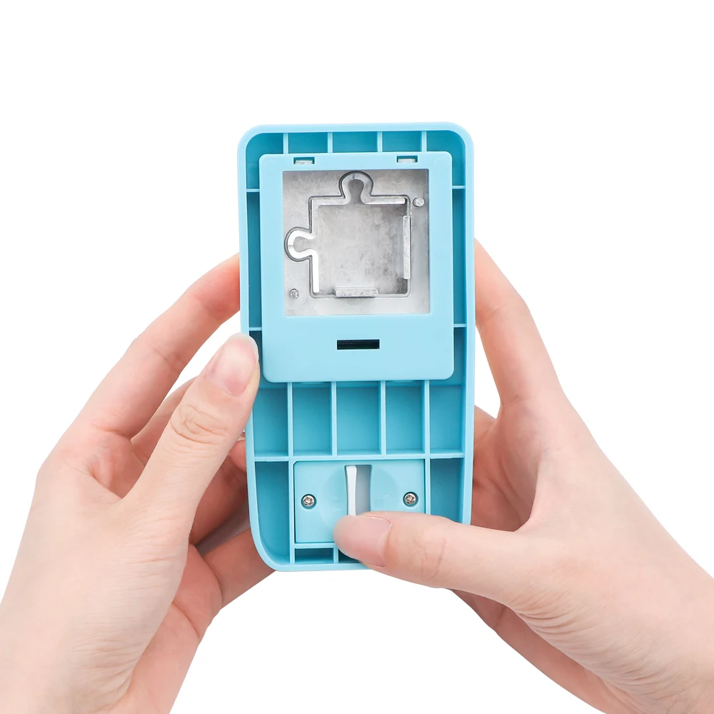 ألغاز لكمة صانع ألغاز صغيرة محمولة قطع ألغاز آلة تثقيب لألغاز الصور المخصصة #5