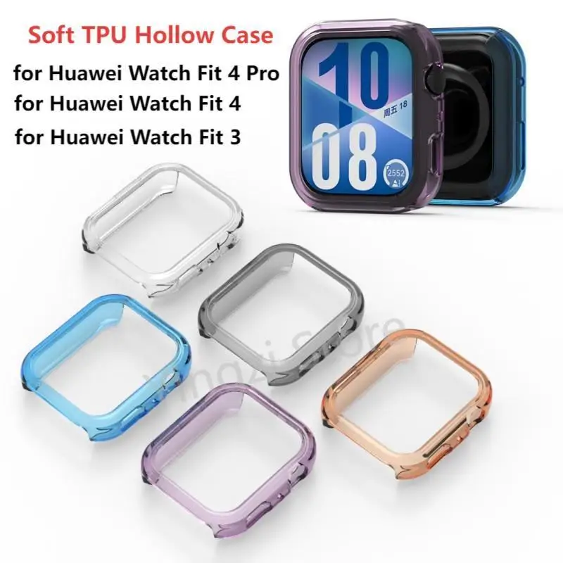 Soft TPU Hollow Case for Huawei Watch Fit 5 Pro Fit 4 Samrt Watch Cover Protector for Huawei Watch Fit5 4 3 Shell Accessories