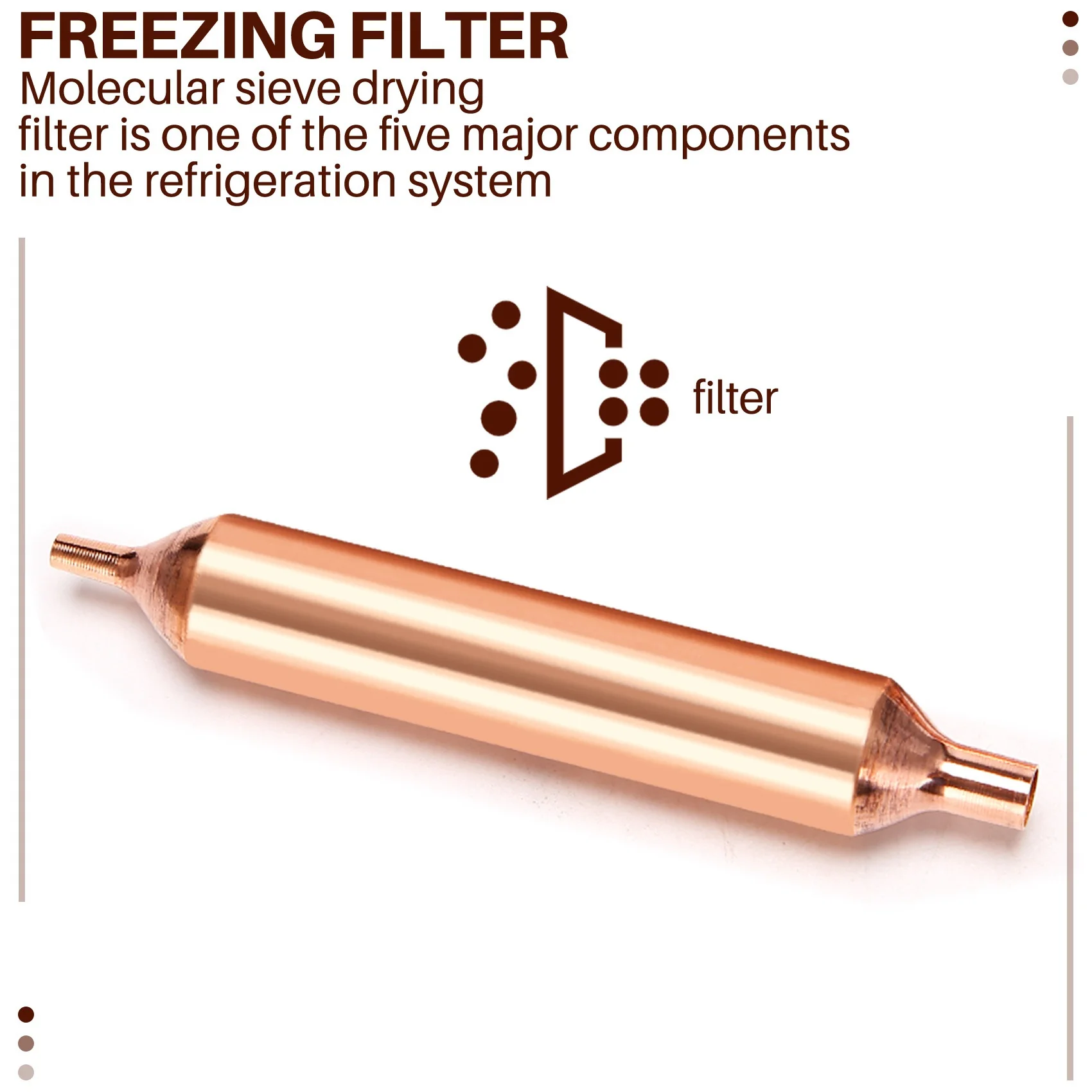 Filtre et sécheur pour réfrigérateur, 20 livres, 115x18mm, accessoires indispensables