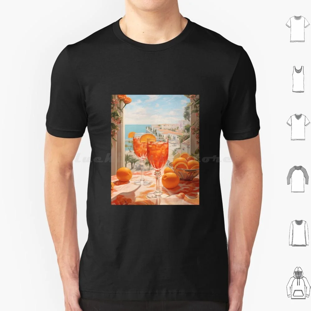 Spritz Vintage camiseta talla grande 100% algodón Vintage Spritz cóctel Spritz Italia Campari bebida naranja verano Retro vino Negroni