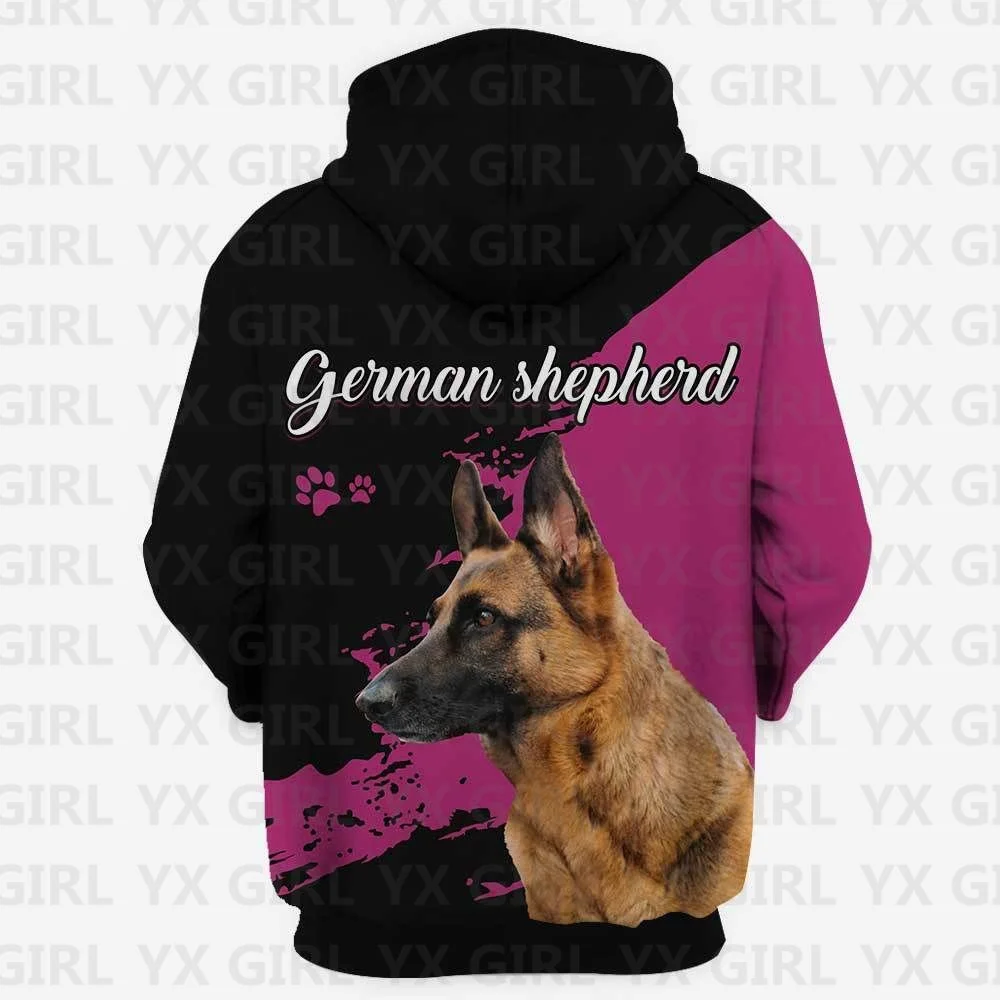 Rottweiler/German Shepherd/Cane Corso 3D All Over Printed Hoodies Women's For Men Pullovers Street Tracksuit Love Dog Gift