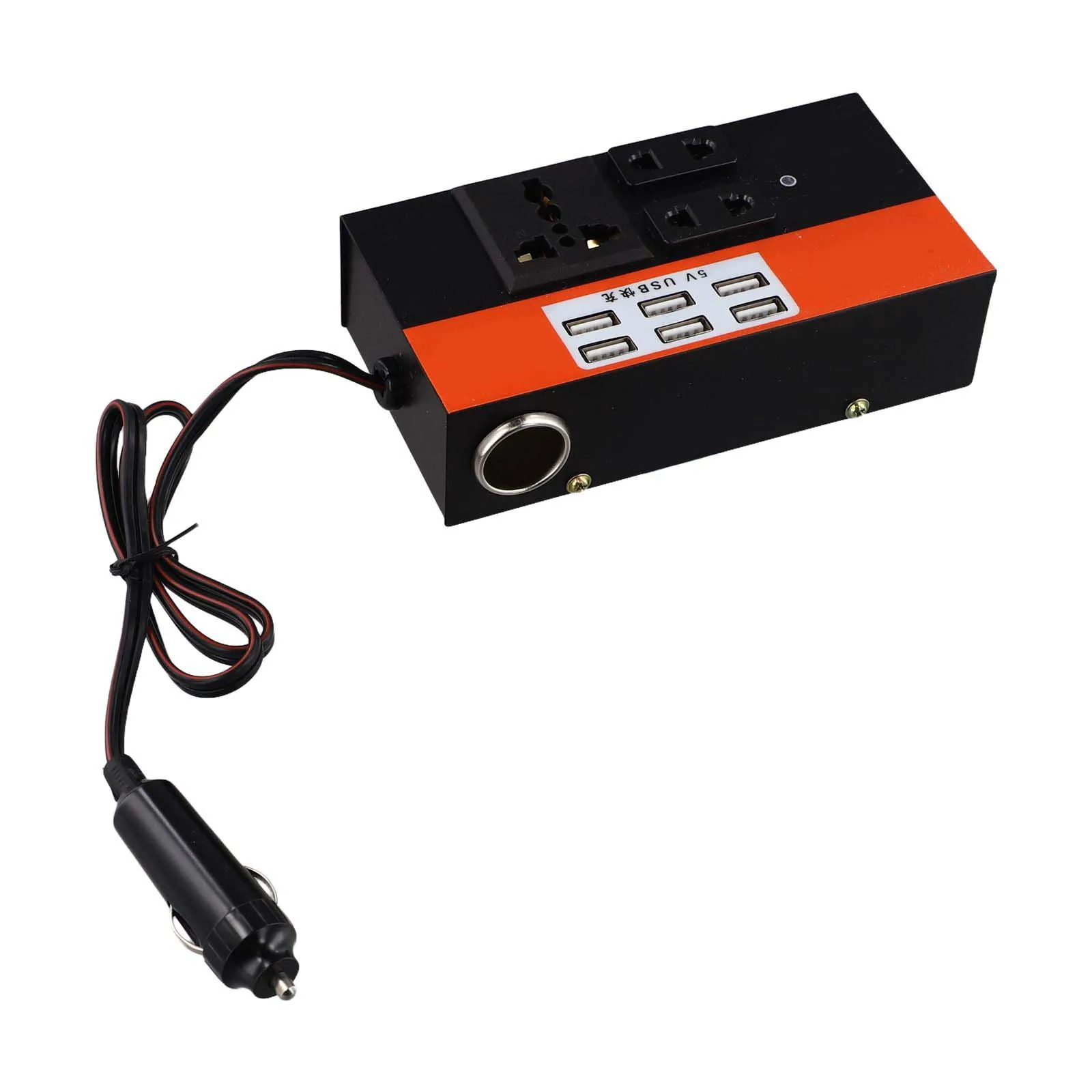 Brand New Car Inverter Inverter Vehicle ABS Black Car DC 12V 24V To AC 220V Multiple Protections  Brand New Car