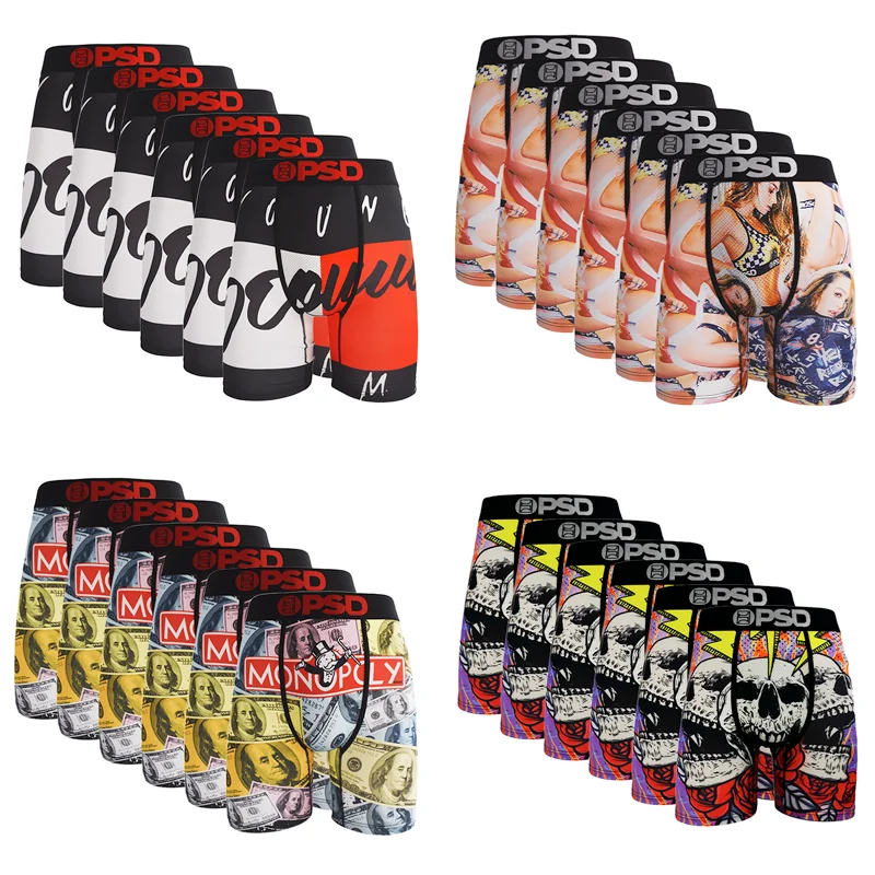 

Men's Polyester Sports Boxer Briefs 6pcs S-XXL - Lightweight, Sweat-Absorbent. Great for High-Intensity Workouts, Training