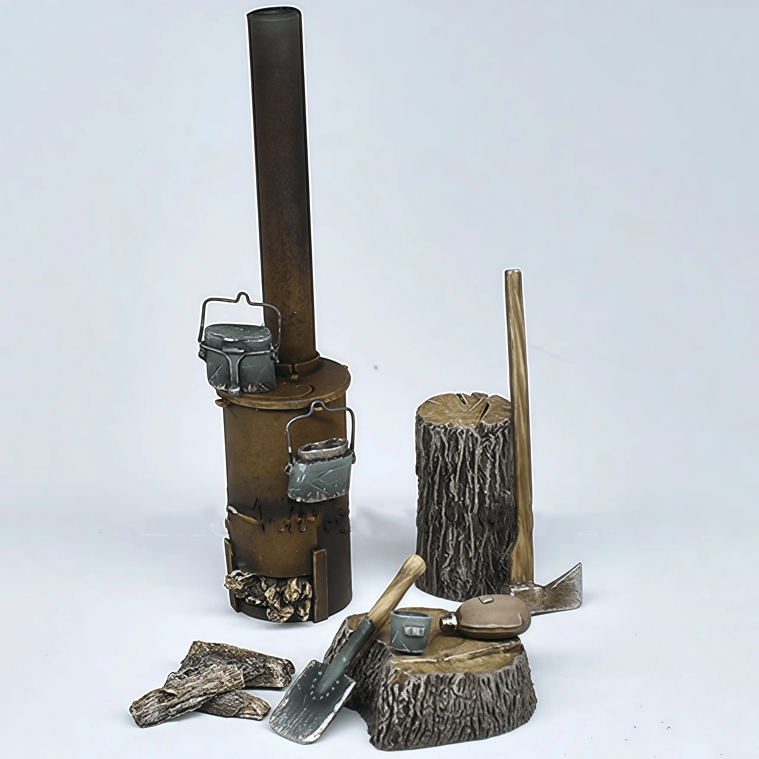1/35 Cast Resin Model, Scene Model Making Gk, Uncolored Model