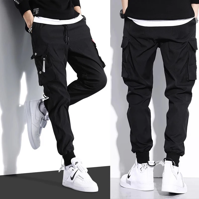 

Casual and Fashionable Men's Multi Pocket Work Pants Loose Fit Casual Hip-hop Pants Spring Autumn Brand Fashion Trousers