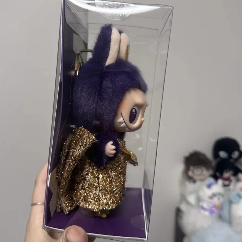 22cm Little Milan Labubu Purple Vinyl Collection Doll Cute Pendant Bag Decorative Joint Mobile Doll Handmade Girl Birthday Gift