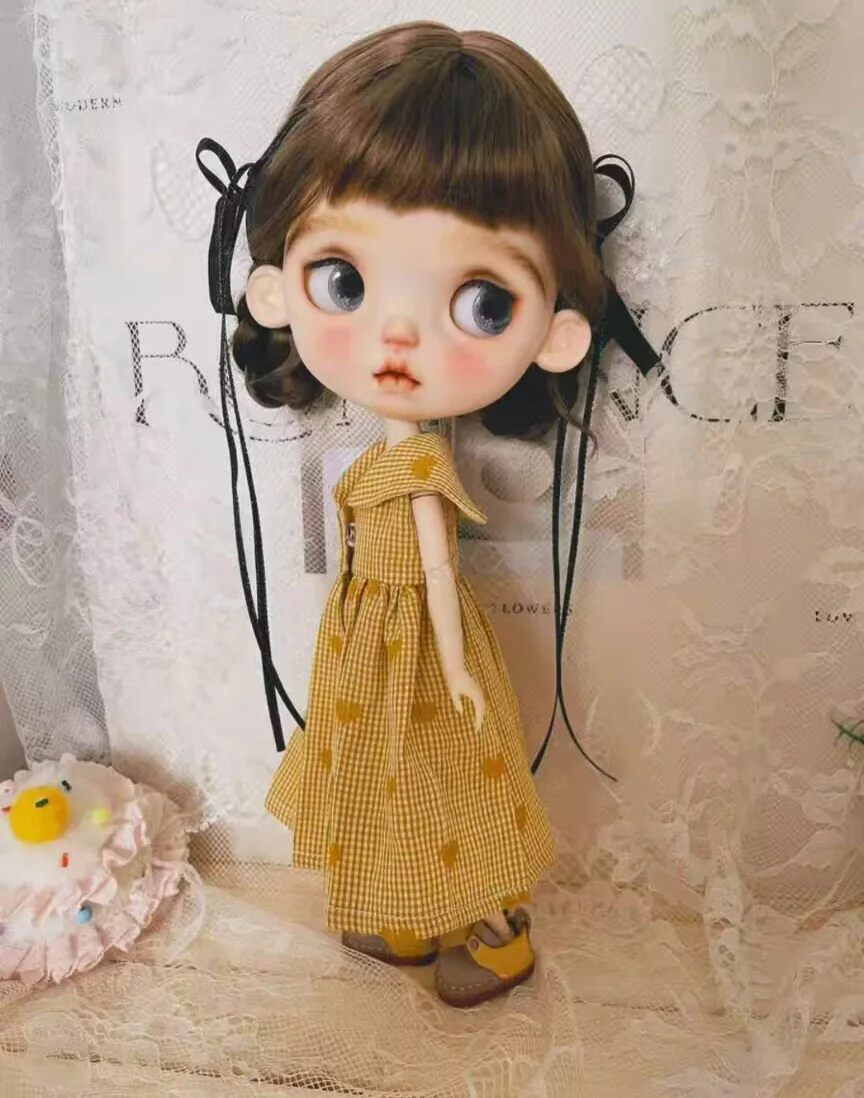 1 قطعة 2025 نمط القلب الكلاسيكي Blythe/Landoudou قطعة واحدة (صالح لـ Lulu،ymy24،Ob22،24،26،zone، Jenny) #2