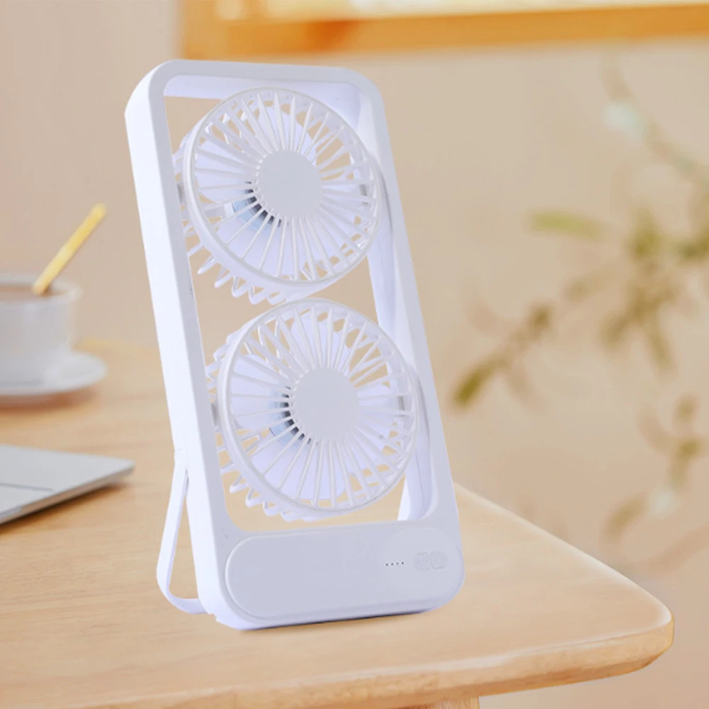 ハイウィンド電源ダブルヘッドデスクトップファン、家庭、オフィスの循環、シェイクヘッド、強力な電動クーラー