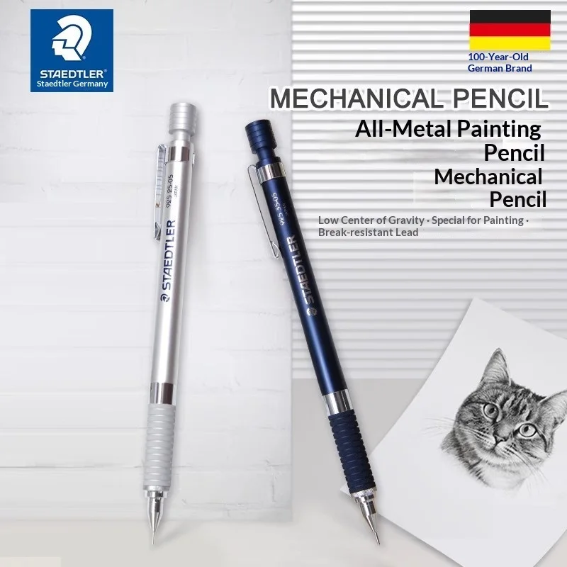 

STAEDTLER 925-35 Metal Mechanical Automatic Pencil 0.3/0.5/0.7/0.9mm Professional Drafting Sketching Writing Pen School Office