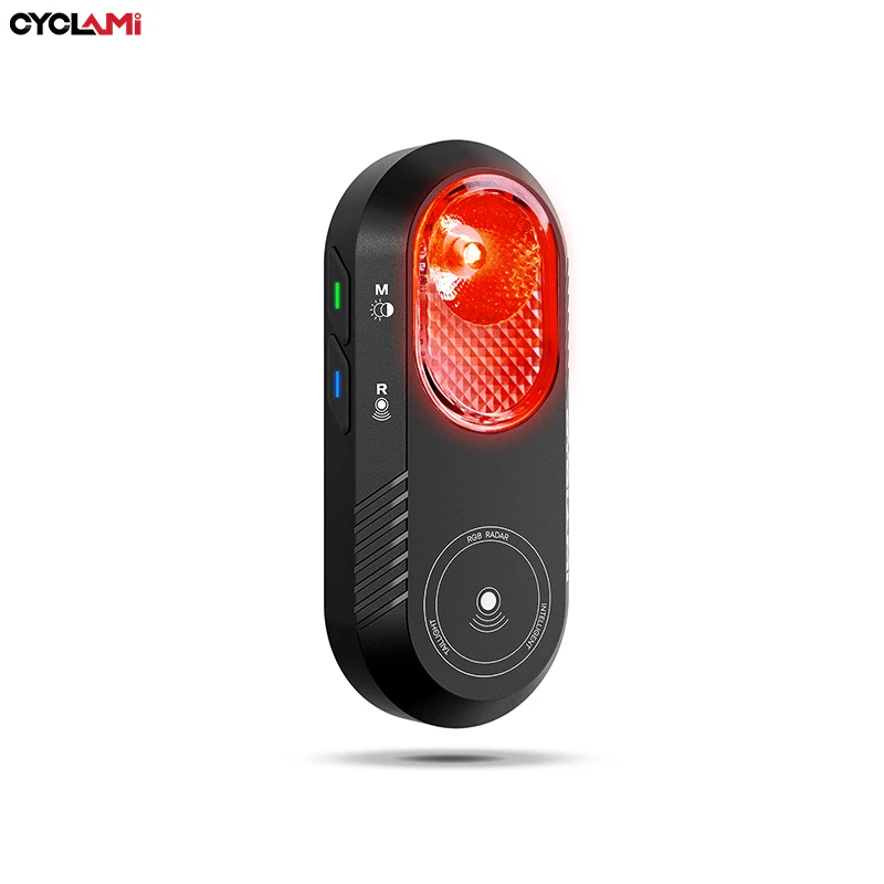 Luz Trasera Inteligente para Bicicleta CYCLAMI LA150 con Sensor de Frenado, Advertencia de Radar, IPX6, Compatible con Algunos Ciclocomputadores y Relojes