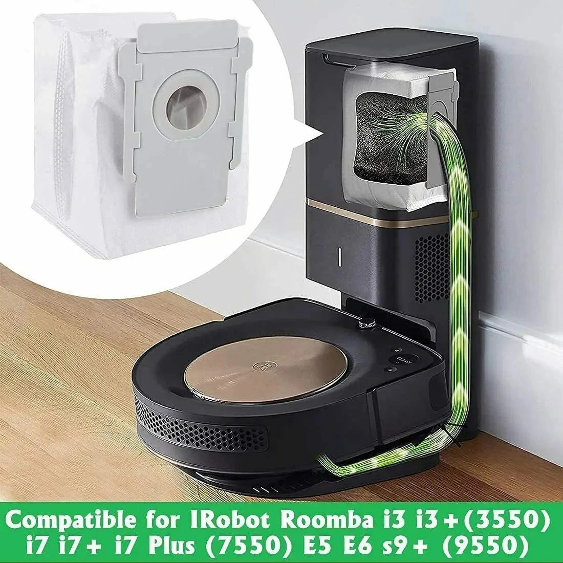 Dust Bags for iRobot Roomba i & s Series i7 i7+ i3 i3+ i6 i6+ i8 i8+/Plus s9 s9+ (9550) s9 Plus Robot Disposal Bags