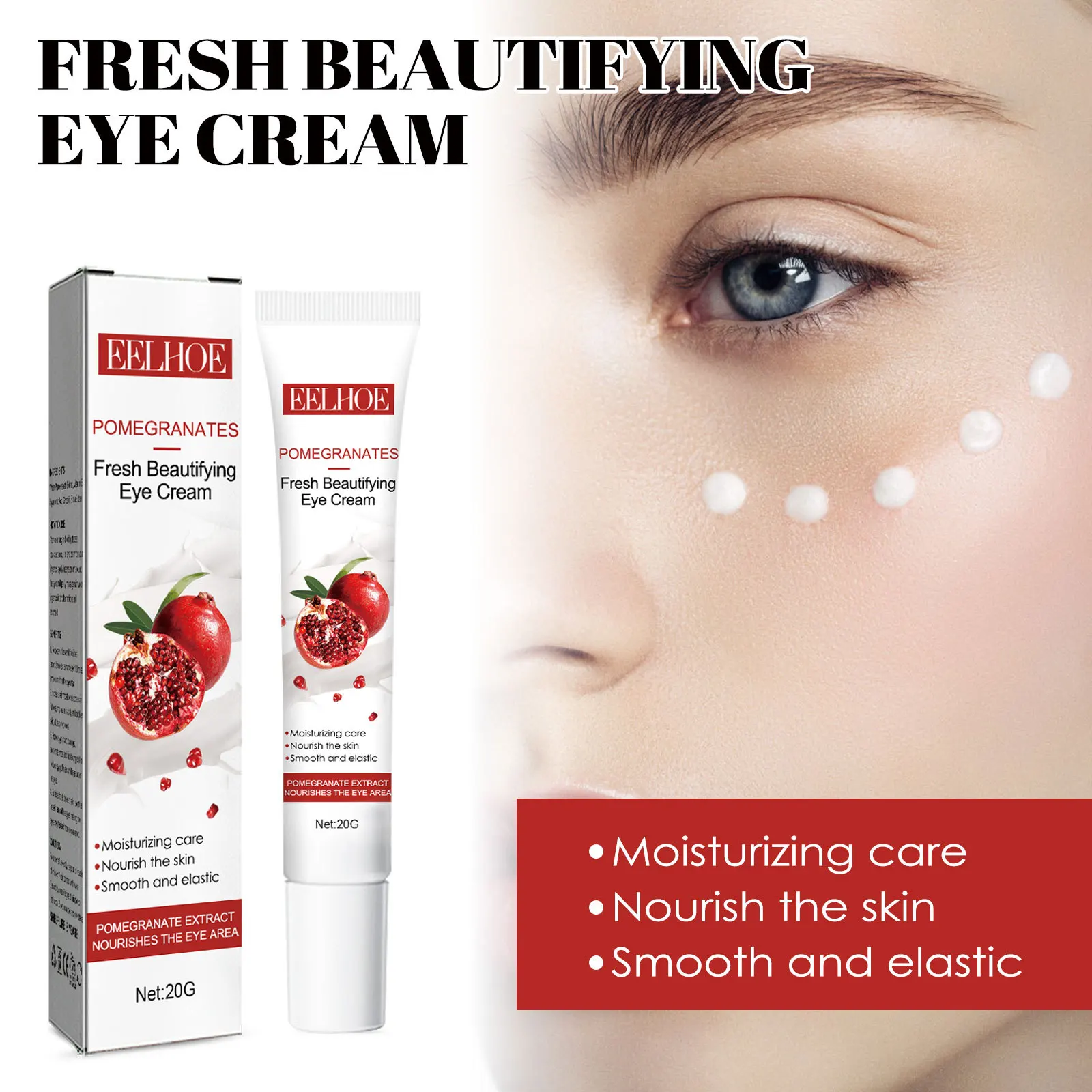 Hyaluronic Acid Eye Cream Anti Aging Remove Fine Lines Lightening Crow's Feet Against Puffiness Nourishing Moisturizing Eye Care