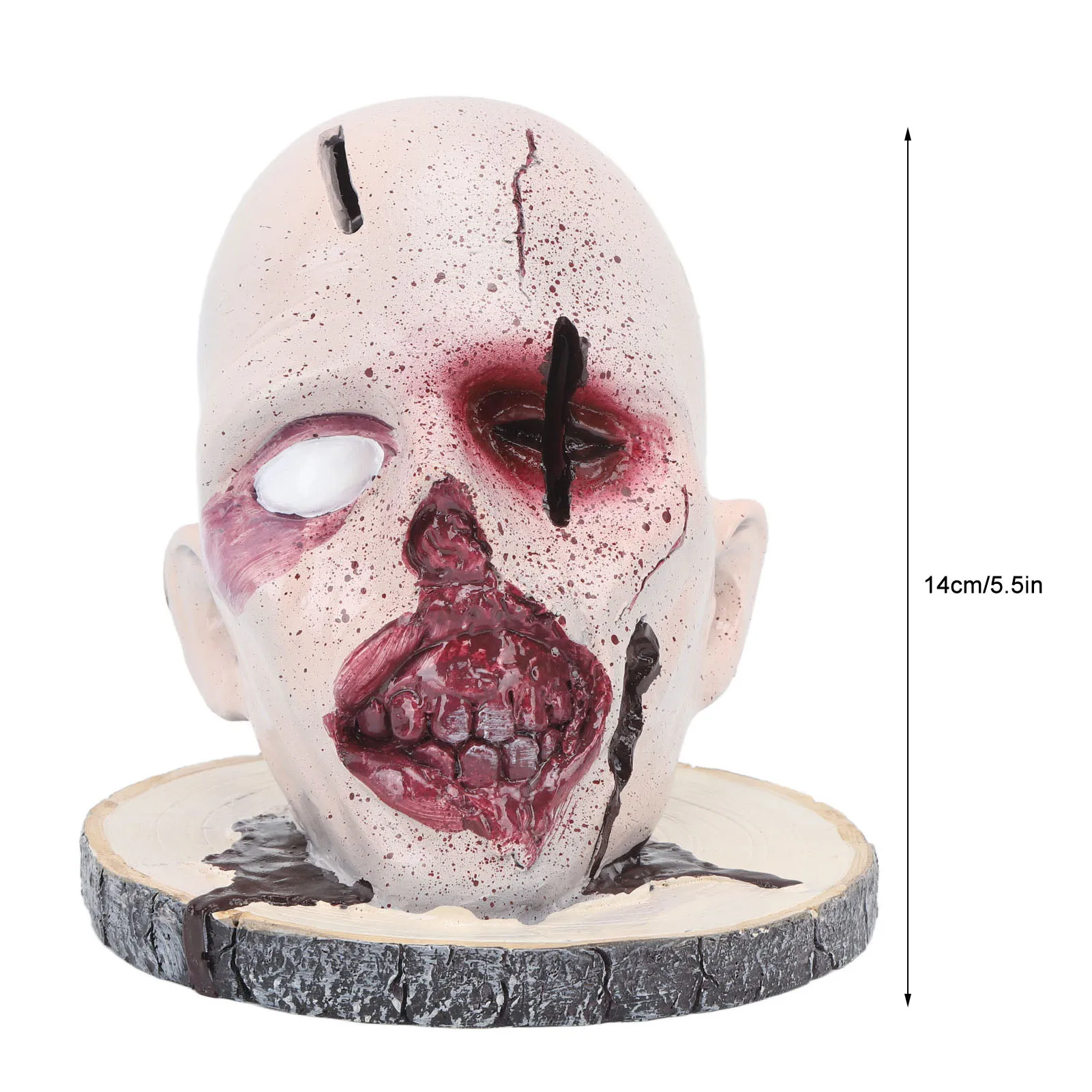 Horror Head Knife Holder Resin Crafts Halloween Sculpture Scary Statue 2025 Halloween Decorations Ornament for Home Kitchen