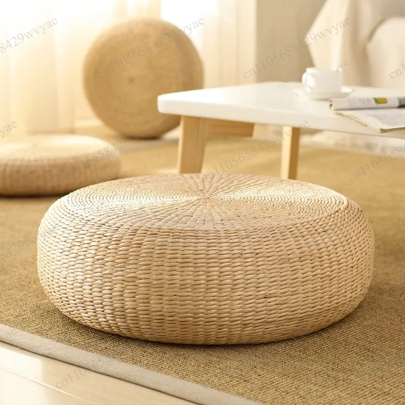 40cm Woven Grass Sitting Mat Home Tatami Cushion for Meditation 10cm/20cm Height