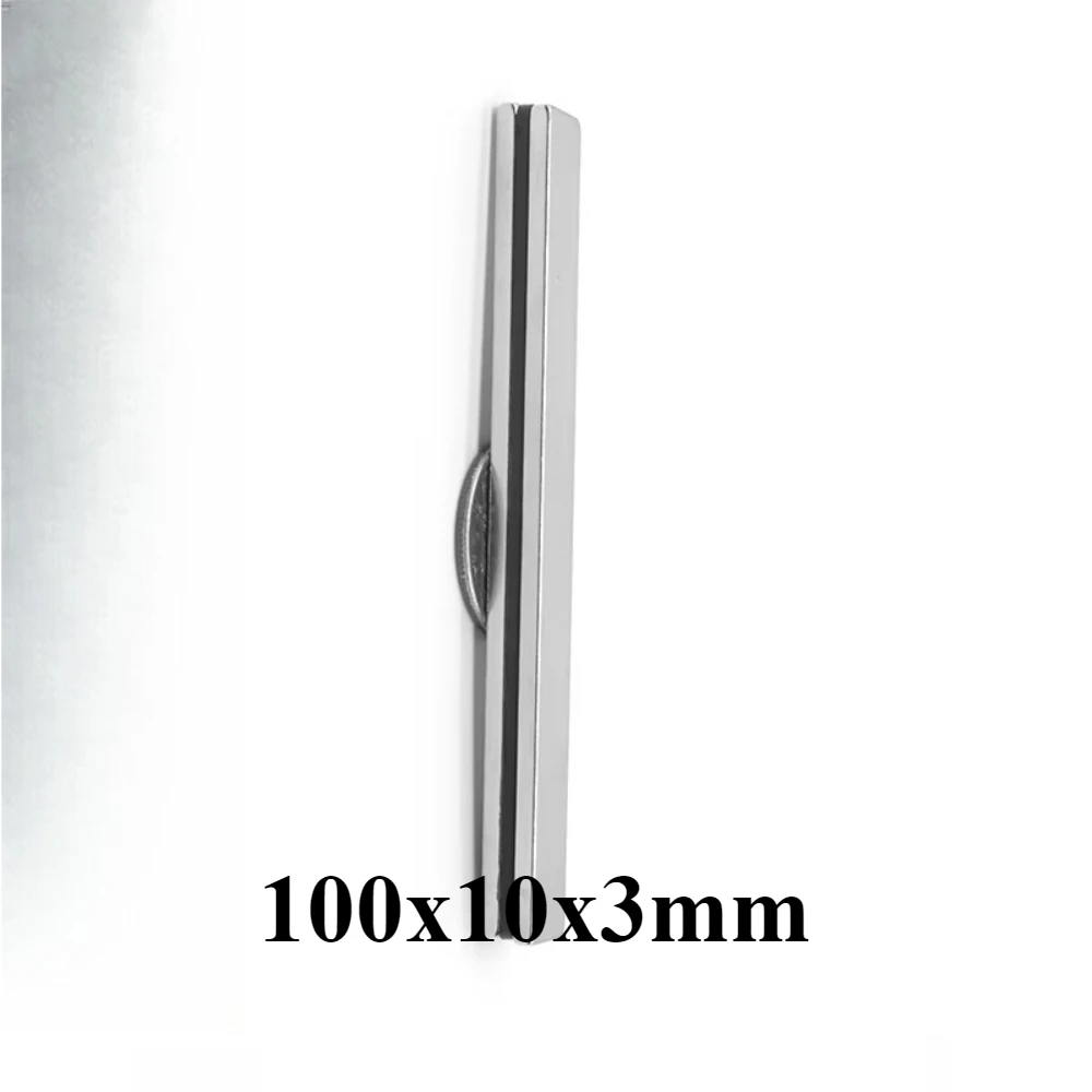 

100x10x3mm Long Strip Strong Magnet Block Powerful Magnets For Fridge, DIY, Building, Scientific, Craft, 100*10*3 100x10x3