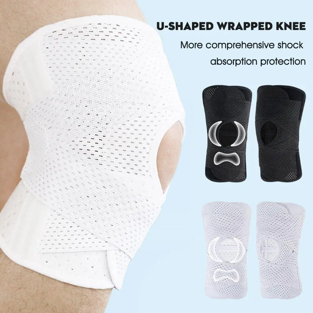 

1pcs Compression Knee Braces With Bandage Knee Support For Arthritis Joints Protector Elasticity Comfort Knee Pad Men Women S3w5