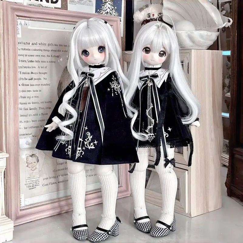 

Bjd Doll Accessories Four Part Baby Clothes Big Four Pu Four Fat Four Wearable Magician Cloak Full Set Cute Handsome Cool Set