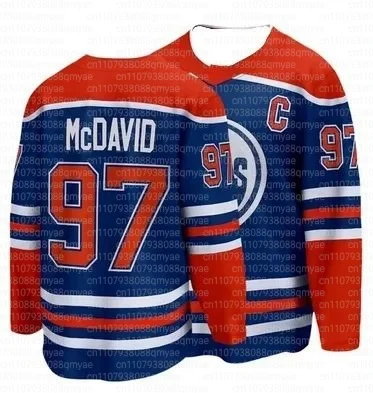Maillot de hockey - Blanc avec accents rouges et noirs, maillot athlétique Bedard 98 avec tête d'Amé