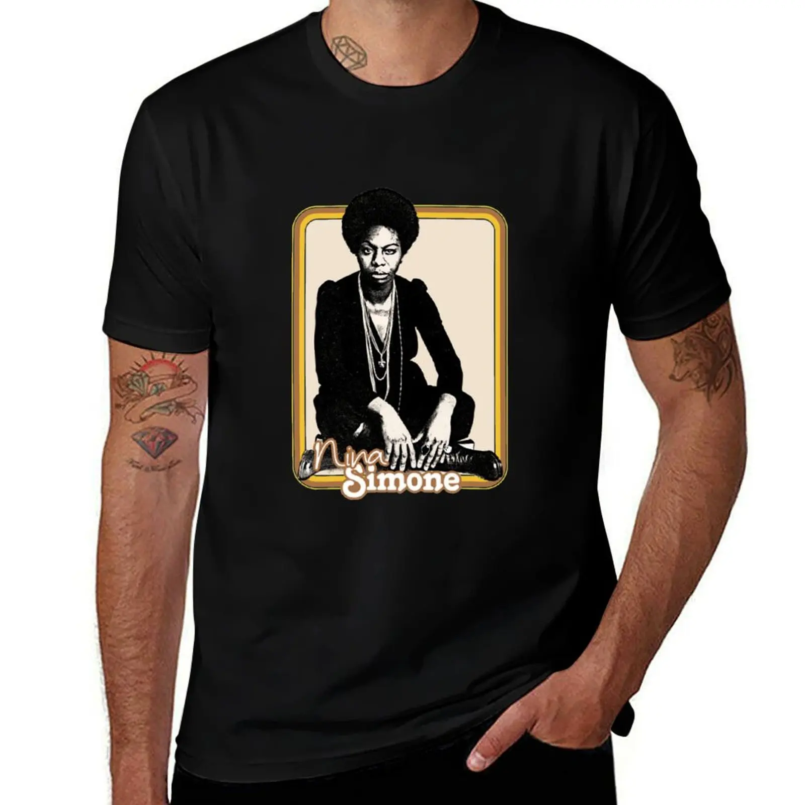 

Nina Simone T-Shirt blue archive graphic tee shirt cute tops shirts graphic tee t shirts for men
