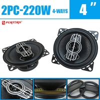 1 Pair 4-Inch Coaxial Speaker (2X220W) Car Door Speaker Surround Sound Systems Music Players High-Fidelity Audio Speaker Woofer