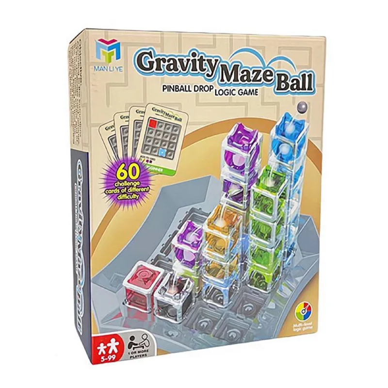 

ThinkFun Gravity Maze Escape Ball | Логическая игра 3D Marble Run | Логические STEM для детей от 8 лет | Развивающая игрушка пространственного мемохода