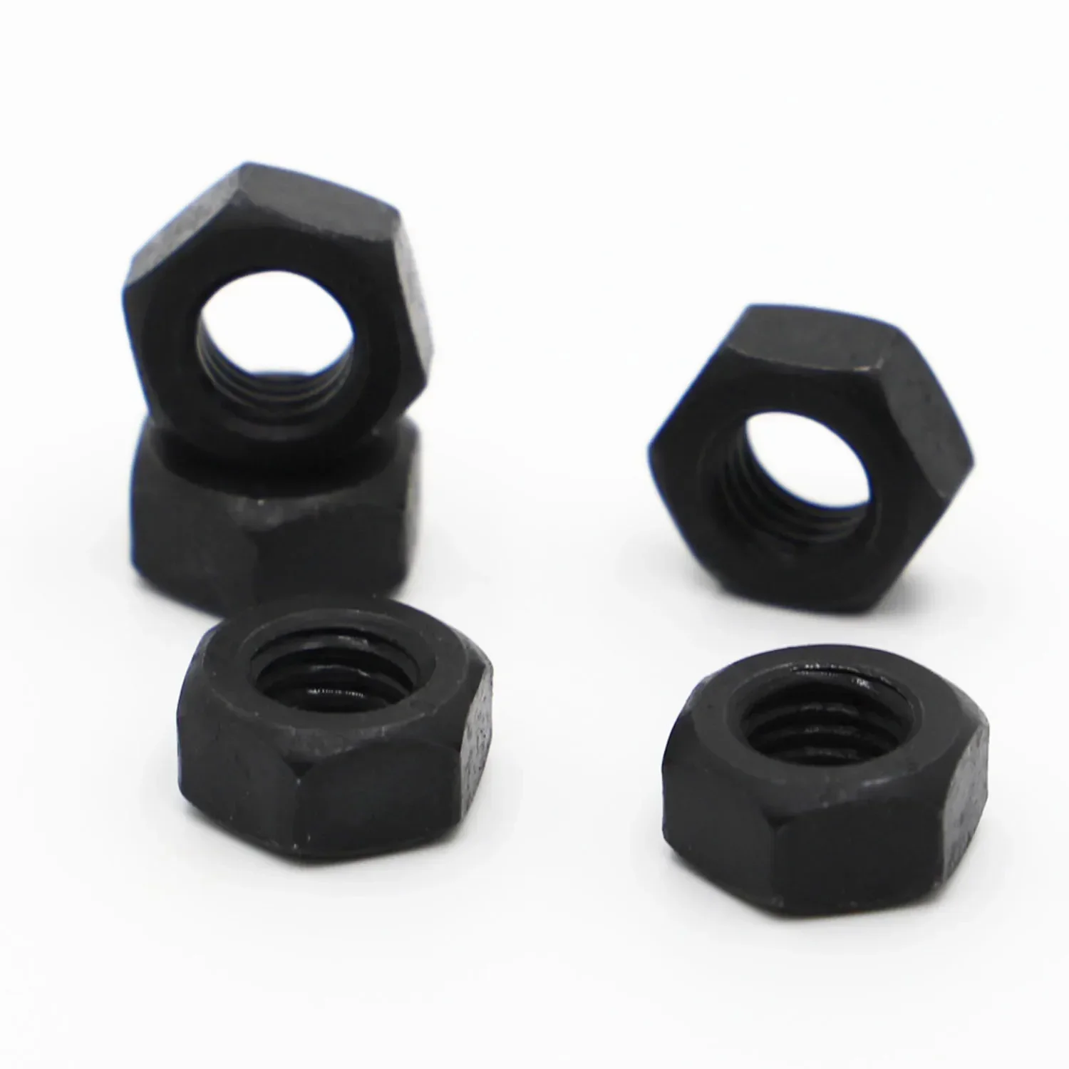 DIN934 Black Grade 8.8 Oxide Steel Hex Hexagon Nut M2 M2.5 M3 M4 M5 M6 M8 M10 M12 M14 M16 M18 M20 M22 M24