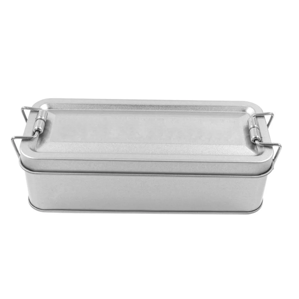 High Quality Metal Rectangular Iron Box Old-fashioned Storage Box Candy Box with Lid Durable Buckle Iron Box